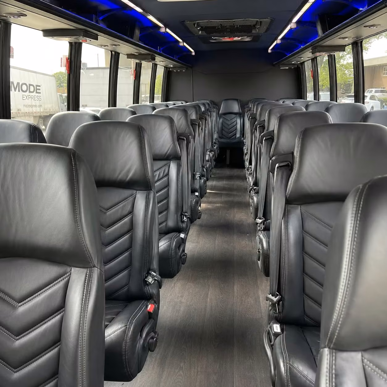 25 passenger minibus inside