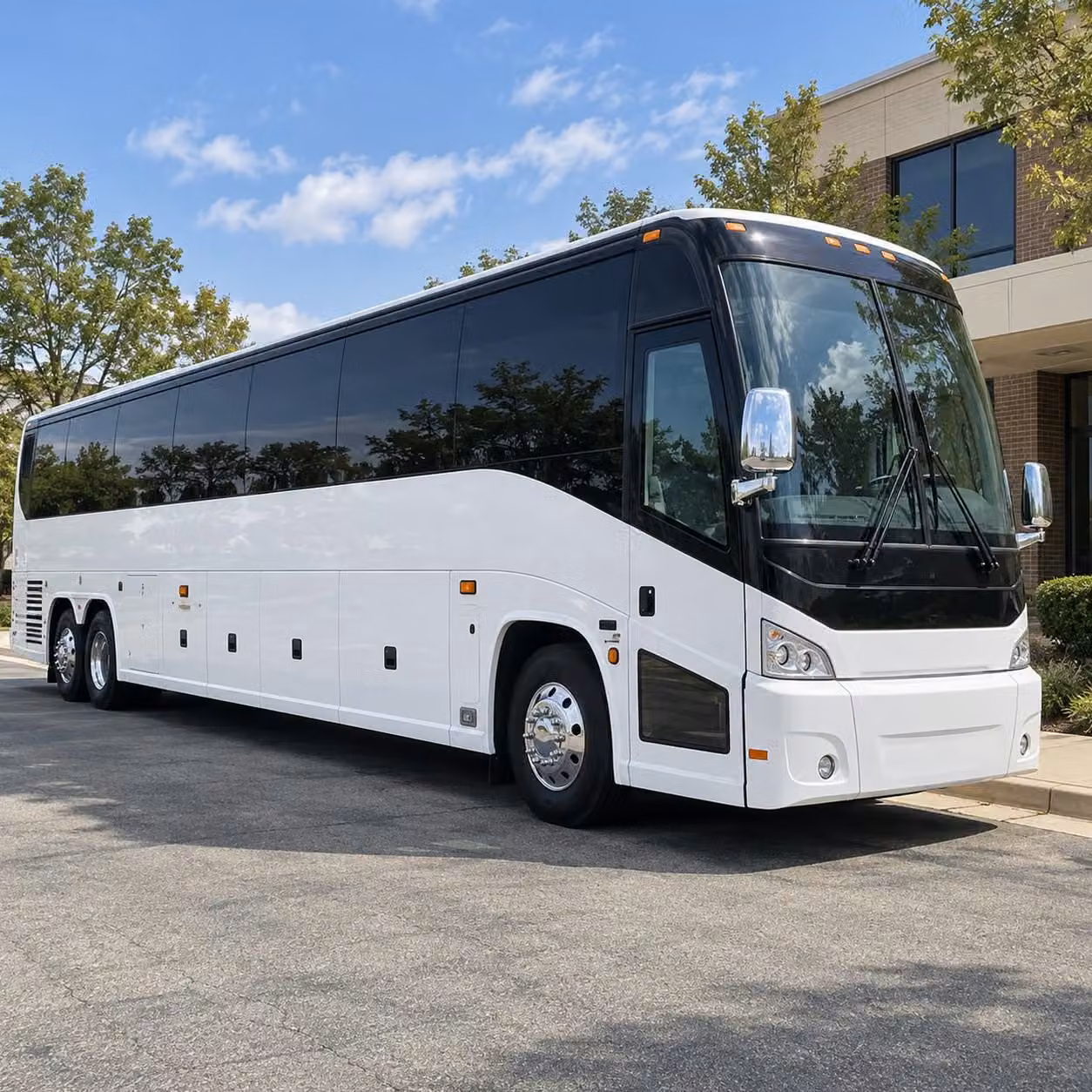 plymouth 56 passenger charter bus rental