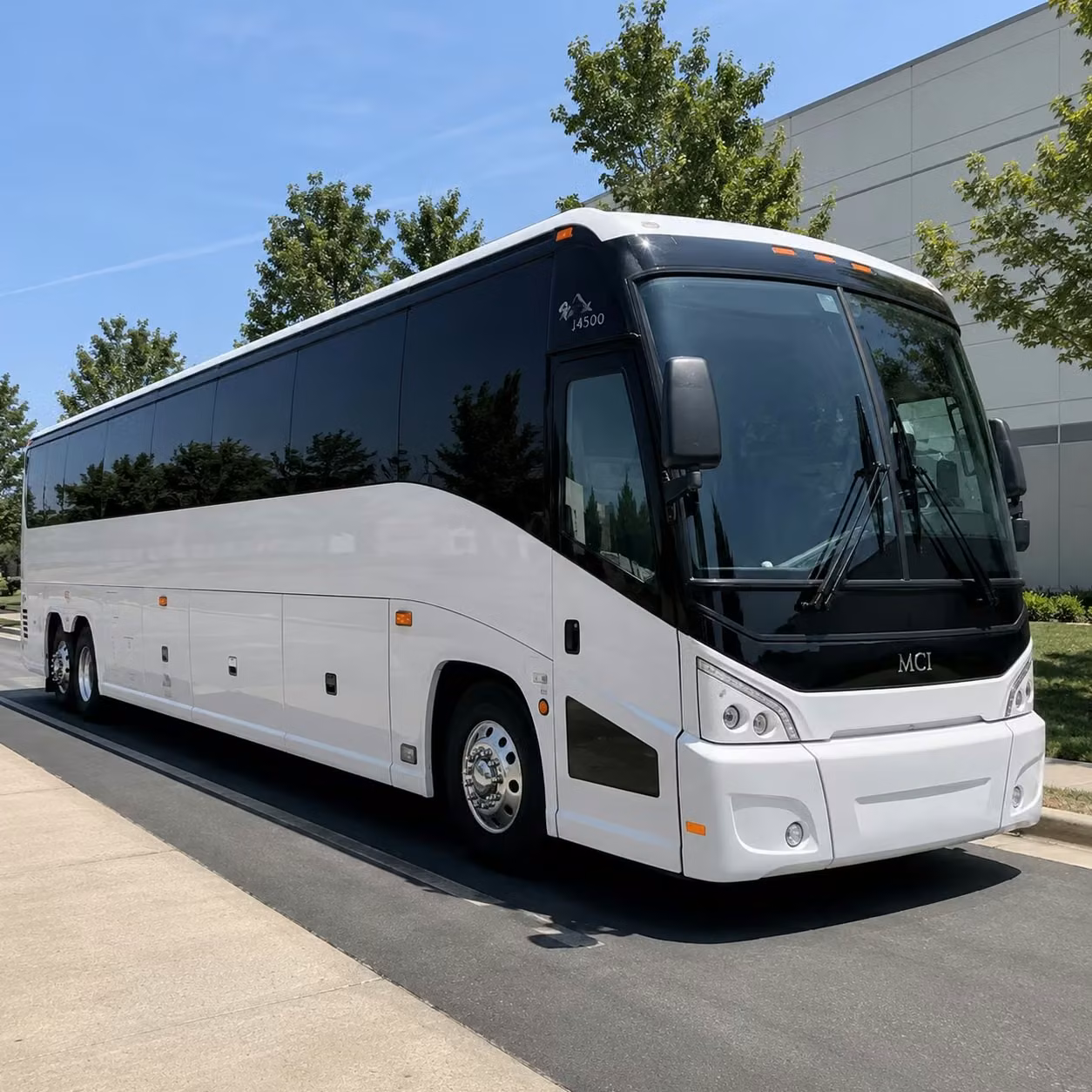 plymouth charter bus rental exterior
