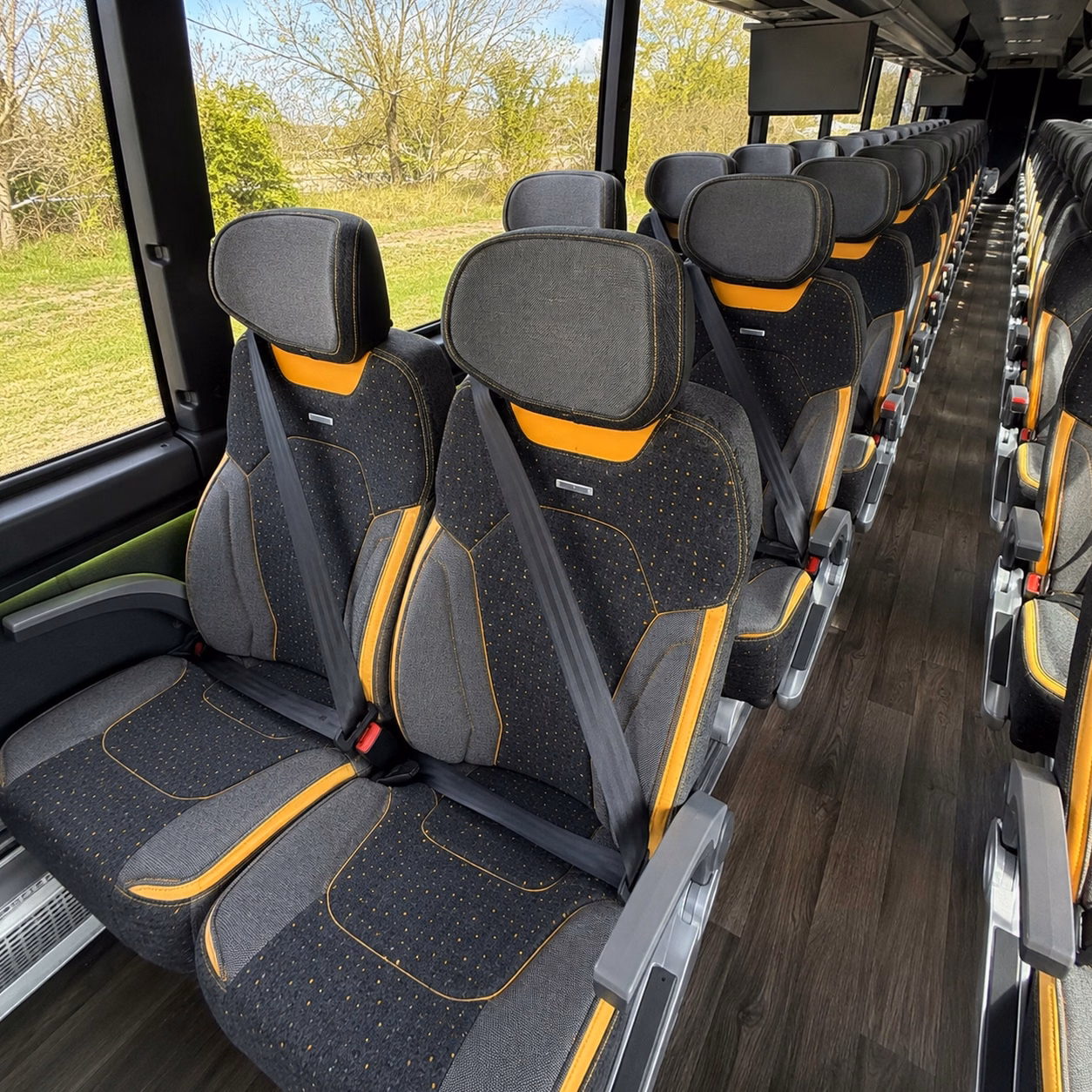 plymouth charter bus rental inside