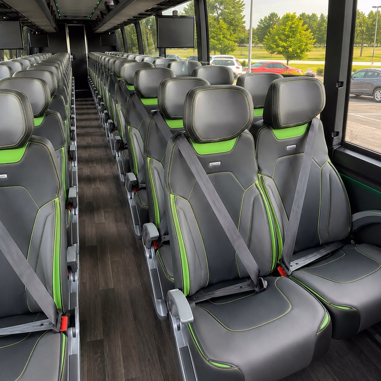 plymouth charter bus rental interior