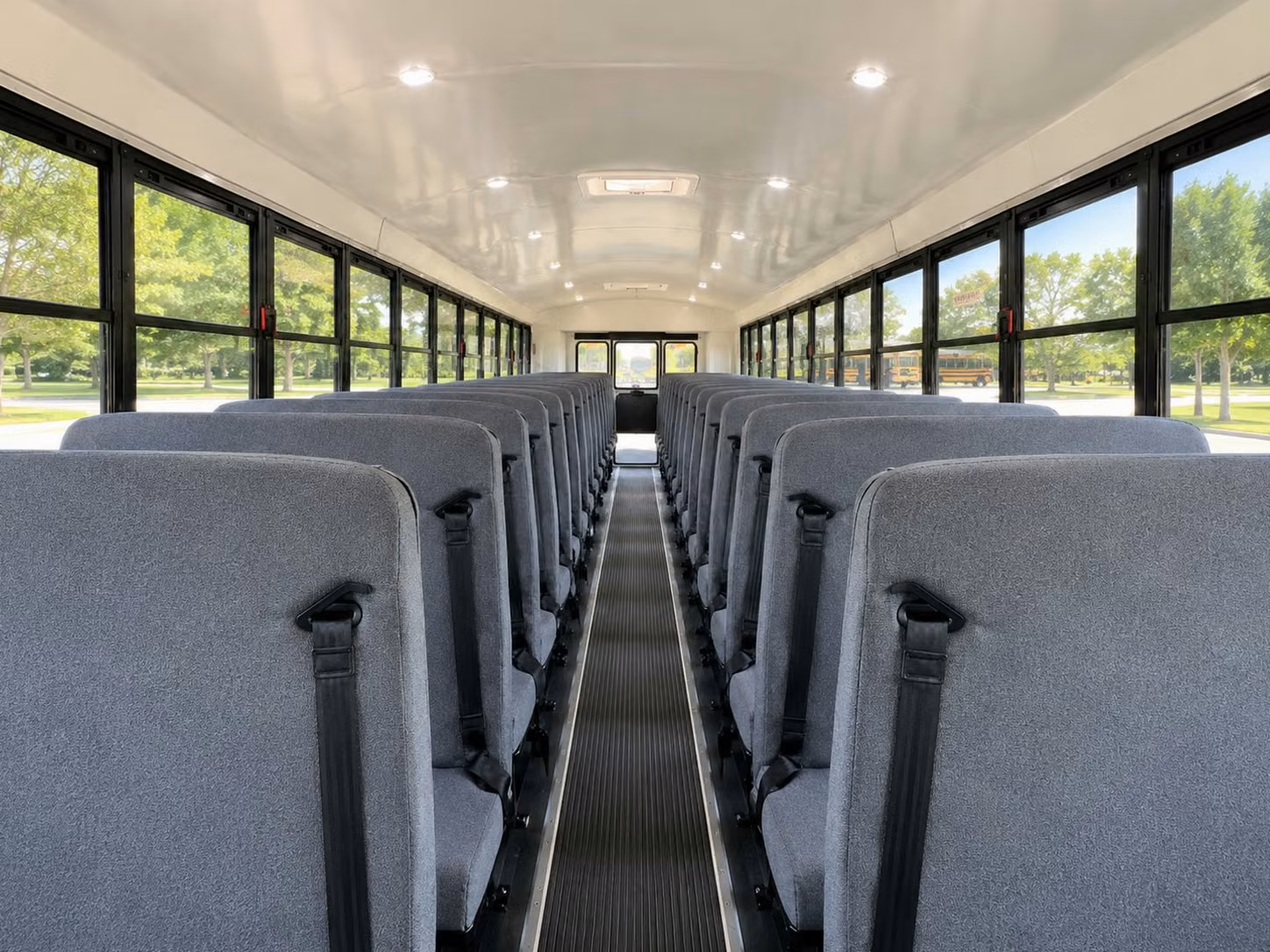 school bus inside