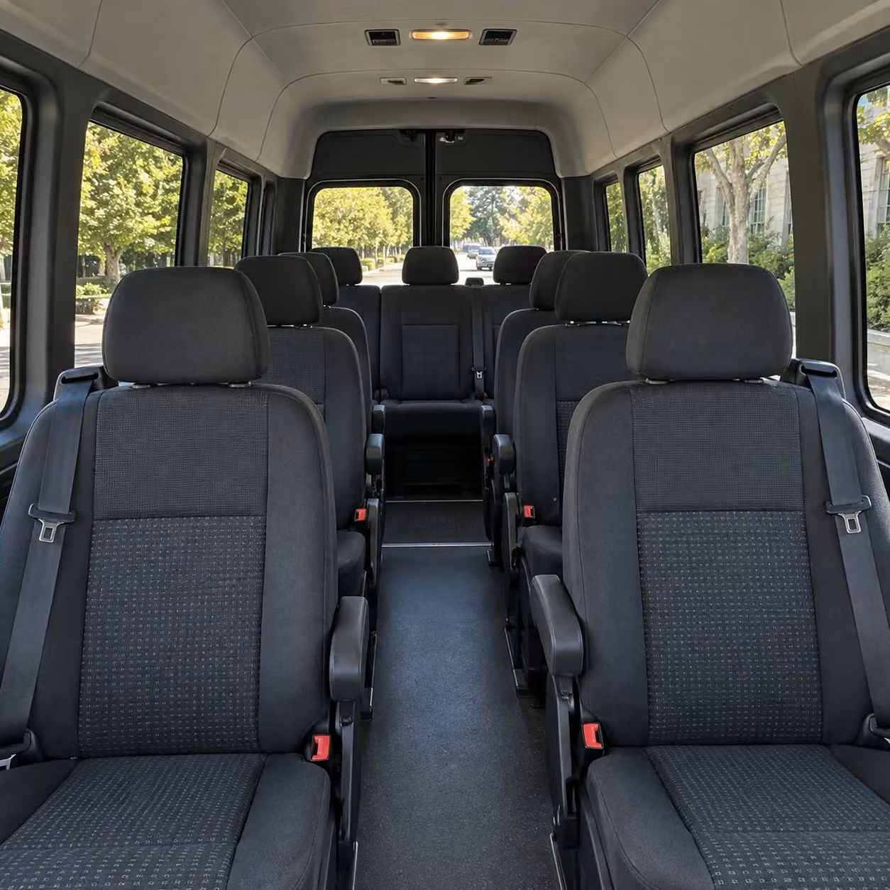 sprinter van with driver interior